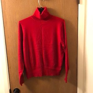 Red Turtleneck Sweater